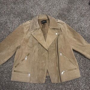 Express Tan Leather Jacket